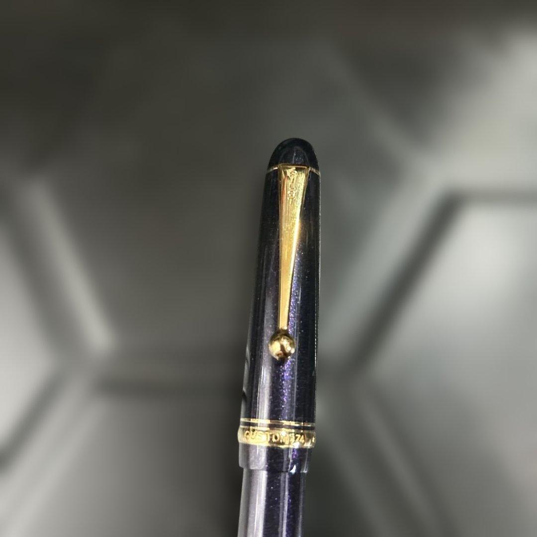 PILOT パイロット　Custom 74万年筆 パープル14金ペン（M）