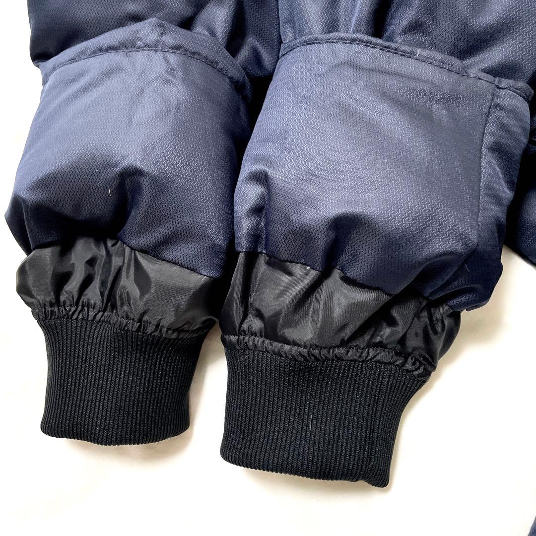 ■美品■アンブロ　極暖ベンチコート　ロングダウンコート　取外しフード　ロゴ刺繍