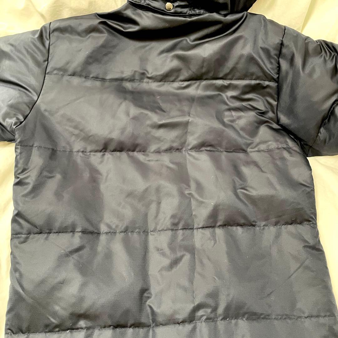 ■美品■アンブロ　極暖ベンチコート　ロングダウンコート　取外しフード　ロゴ刺繍