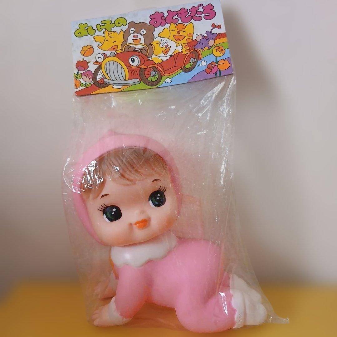 ハイハイベビー　昭和レトロ　ソフビ人形