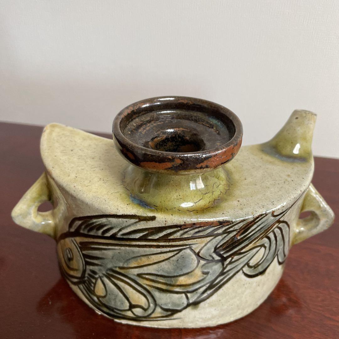 金城次郎　抱瓶　壺屋焼