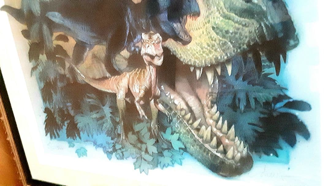 絵画　ドゥルー　ロストワールド　恐竜