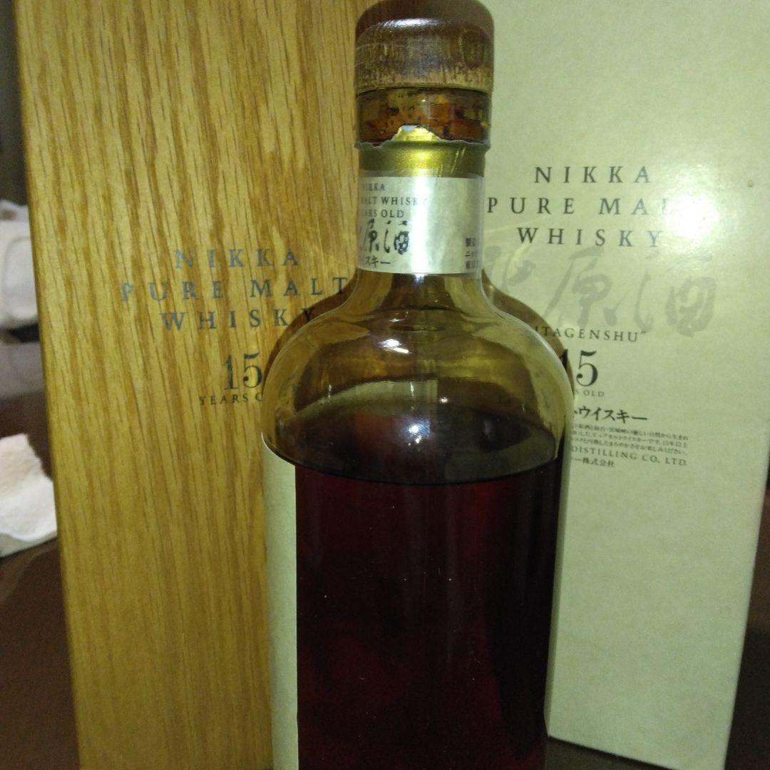 NIKKA ピュアモルトウイスキー 15年 木箱入り　訳あり