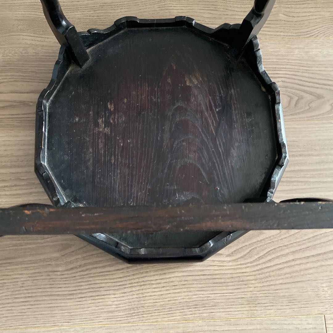 アンティーク骨董　李朝　朝鮮家具　ソバン 小盤　お膳　虎脚　机　花台　飾り台