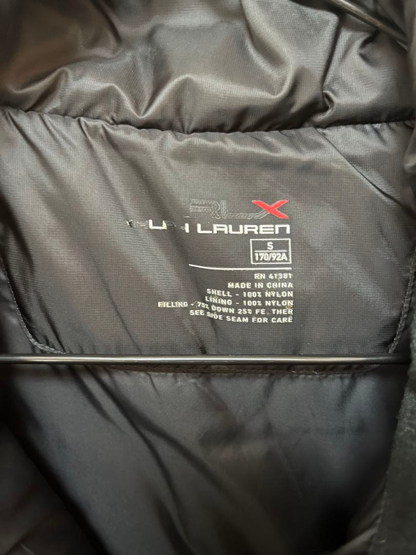 RLX ブラック ダウンベスト Ralph Lauren