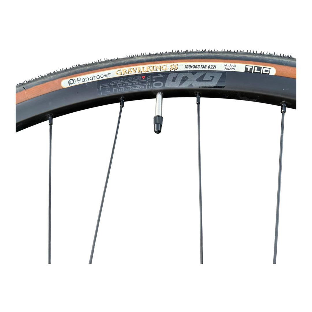 ディスクブレーキ用ロード／グラベルホイールセット 700×35C タイヤ付き