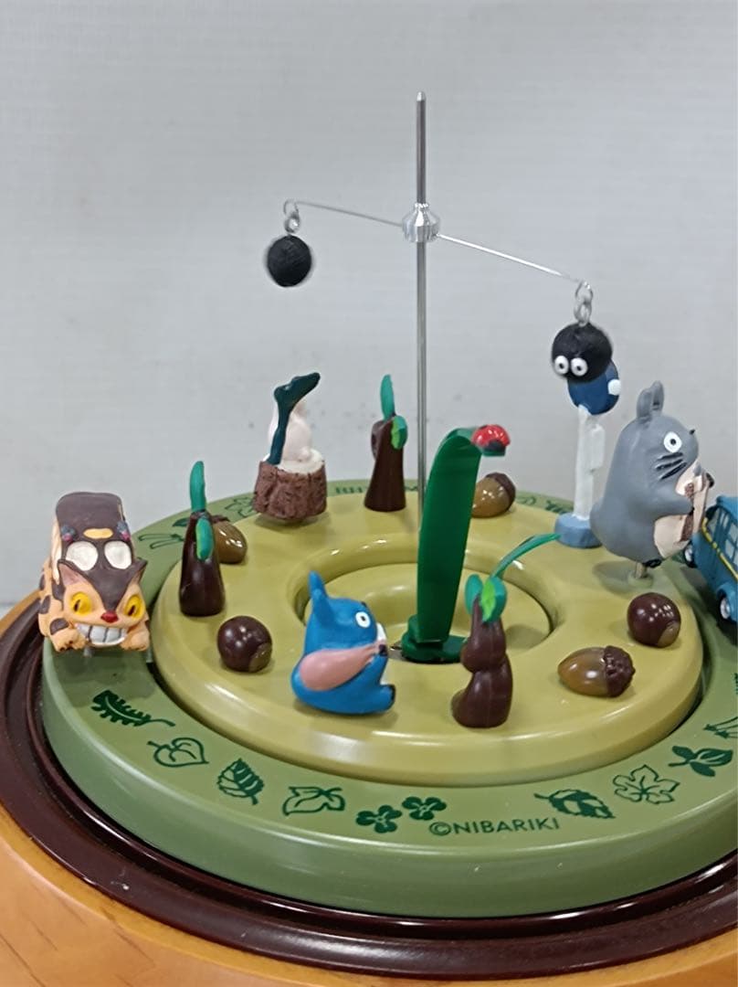 [八6518] となりのトトロ からくり時計　どんぐりスノードーム　オルゴール