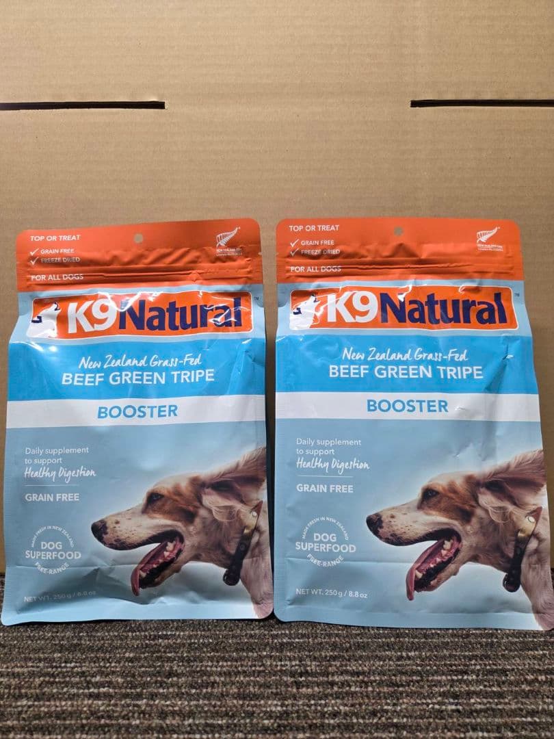 K9ナチュラル フリーズドライ ビーフ・グリーントライプ 250g　2個