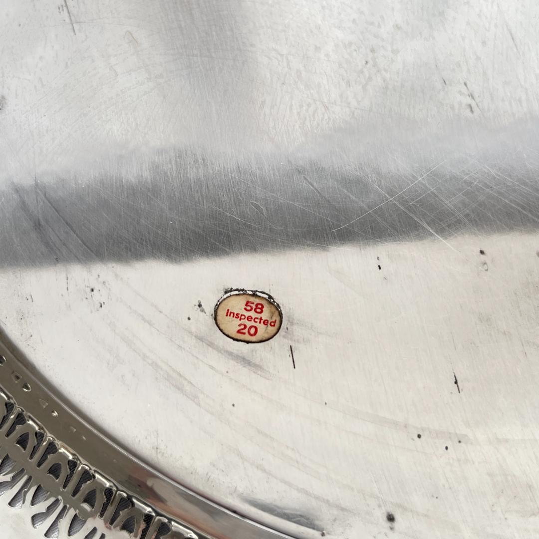 【WM ROGERS】透かしのカフェトレー / ギャラリートレー 38cm