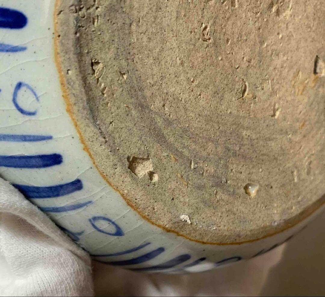 中国 染付鳳凰絵片口　f2250903