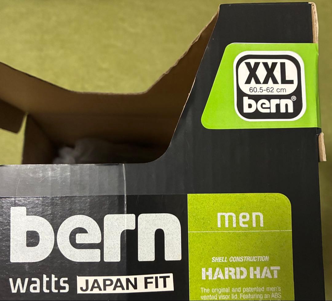 ★美品★bern ヘルメット ブラック/イエロー 日本サイズ L