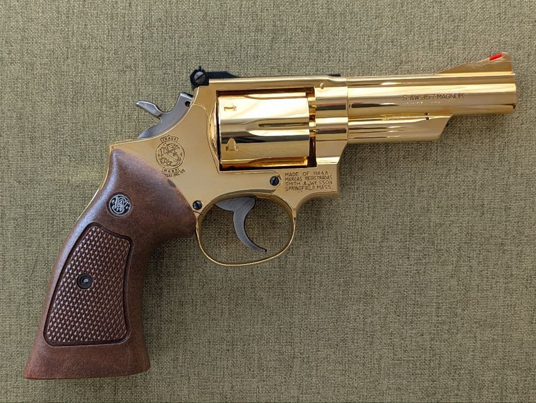 モデルガン コクサイ S&W コンバットマグナム M19 4インチ 24Kメッキ