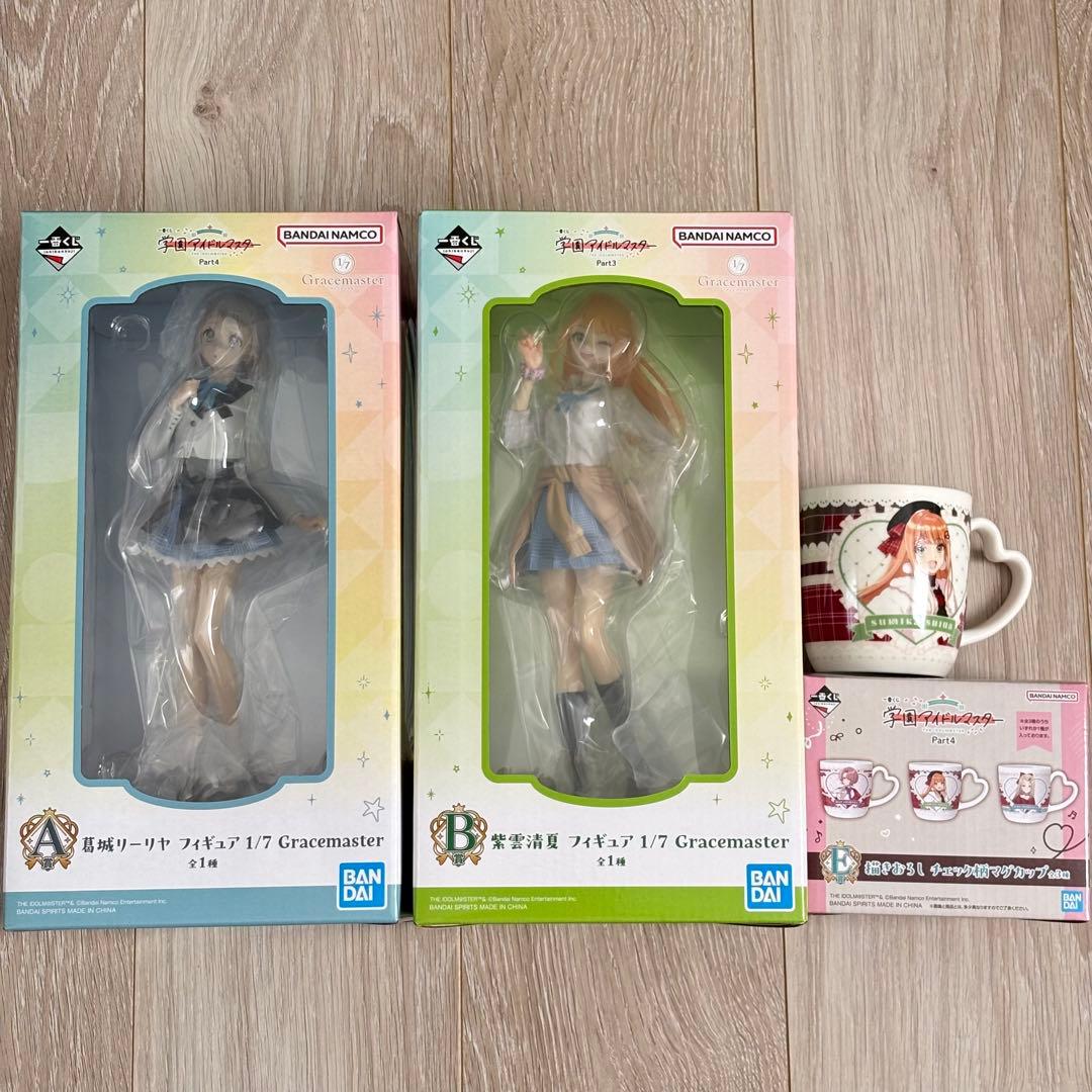 一番くじ 学園アイドルマスター A賞 葛城リーリヤ B賞　紫雲清夏　フィギュア