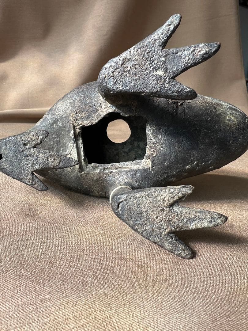 がま　蟾蜍 置物 彫刻