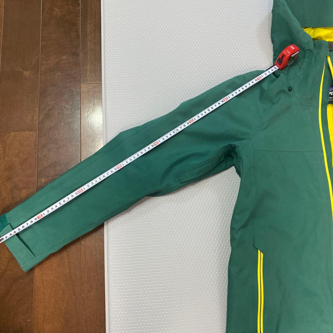 patagonia パウダーボウル　ゴアテックス　緑/黄色