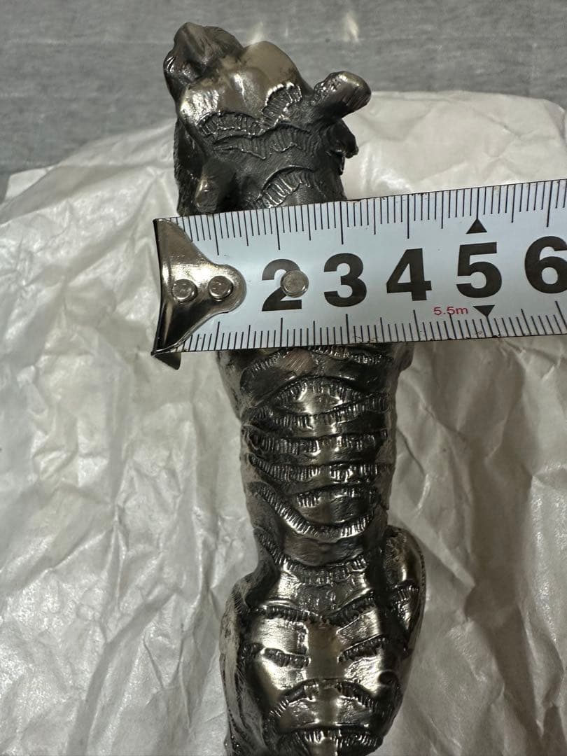 最終値下げ‼️高岡銅器　洋銀白虎