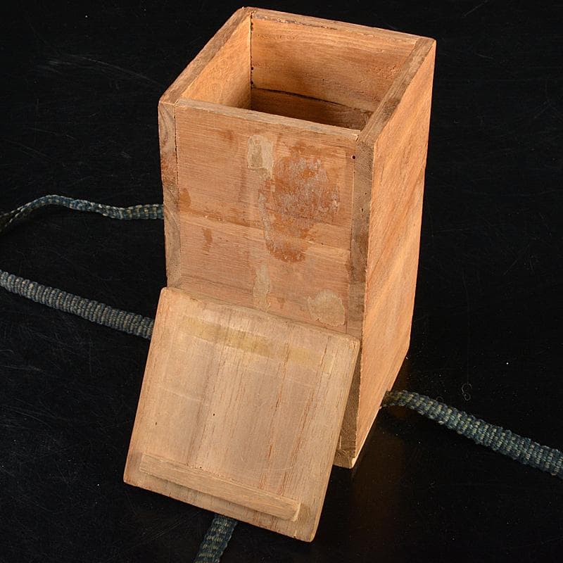 会津本郷焼　白鳳堂　富三製　草花文瓶　時代箱付　M　R7400