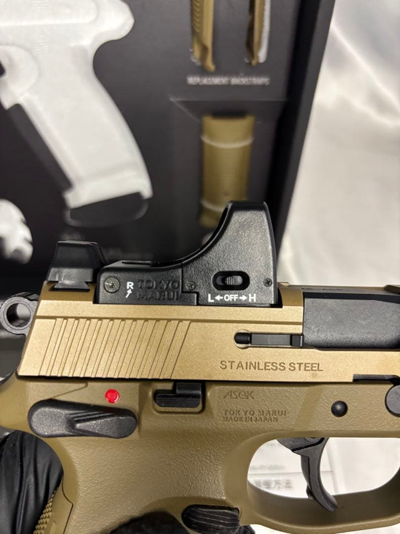 超美品　マルイFNXー45 タクティカル　カスタムセット　サバゲー　トレーサー付