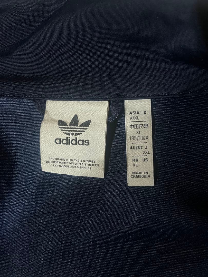 adidas トラックジャケット ネイビー XL