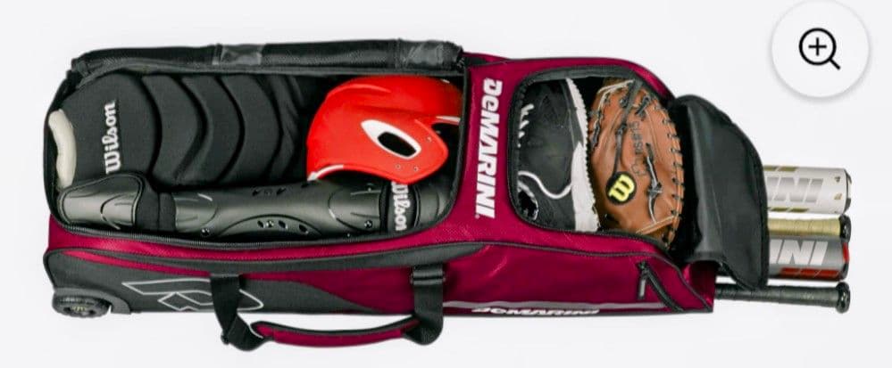 U.S. Wilson キャッチャー防具セット、キャスター付き防具バッグ付き