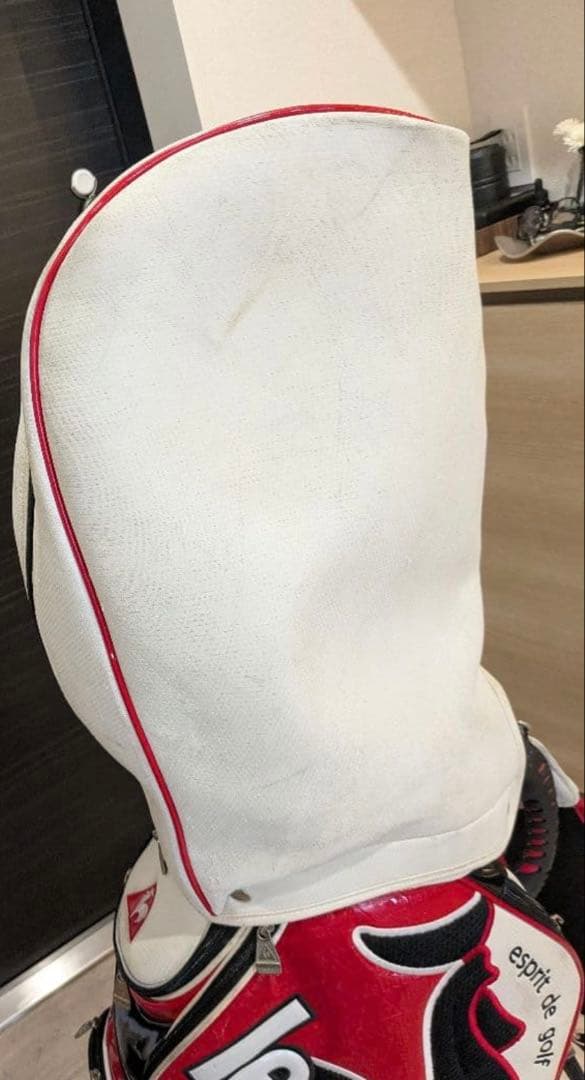 le coq sportif キャディバッグ 赤白黒