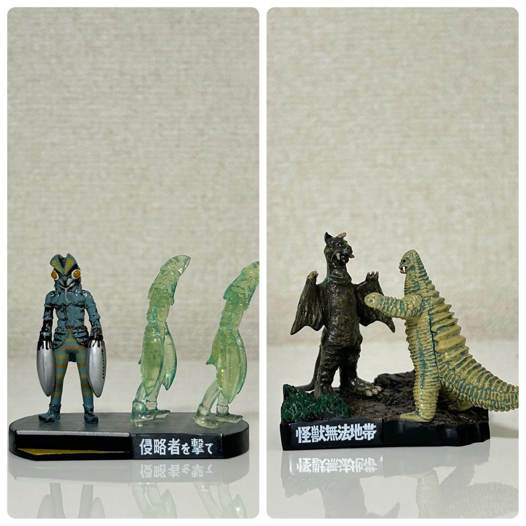 d*7様 ウルトラ怪獣名鑑　昭和レトロ　ジオラマ台座付き　28体まとめ売り