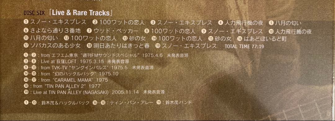 未開封 鈴木茂 ヒストリー・ボックス/クラウン・イヤーズ 1974-1979
