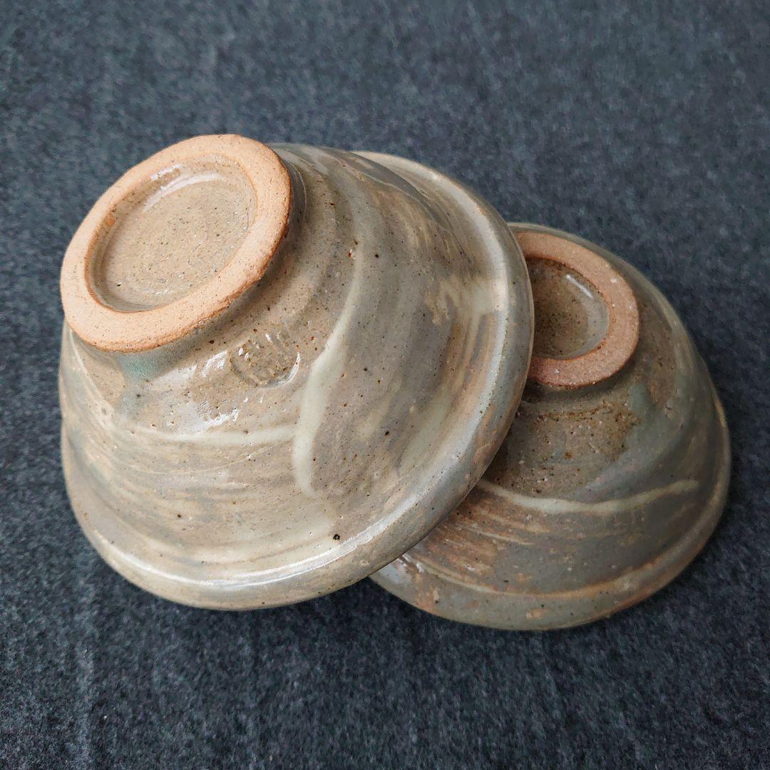 唐津焼 古唐津 茶道具 抹茶茶碗 菓子器 4点 袱紗付き 骨董 食物柄 未使用