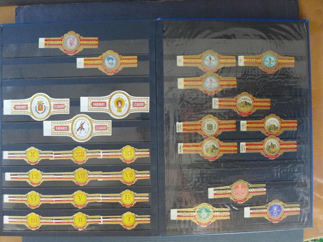 【未使用】’50～’60年代頃　ビンティージ　シガーバンド 282枚　ファイル入