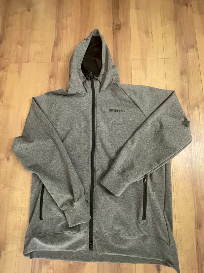 BRIEFING フード付きパーカー グレー