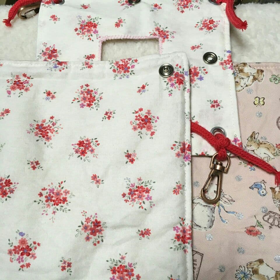 モモンガハウス(うさぎ花柄)Ver.2   春(夏)秋仕様  1900円