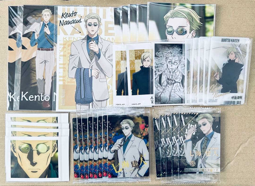 呪術廻戦 七海健人 コースター 缶バッジ ストラップ 名場面クリアステッカー