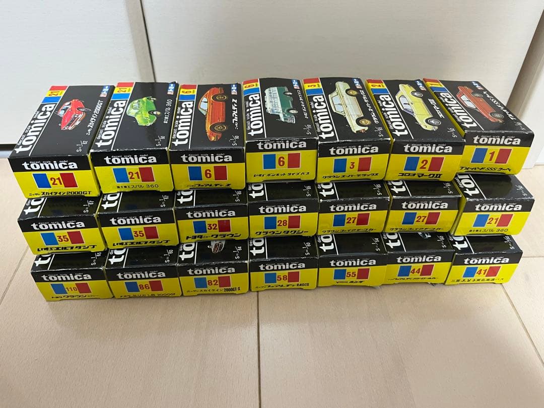 【美品】トミカ　黒箱　復刻版　20台と内容違いの1台の計21台