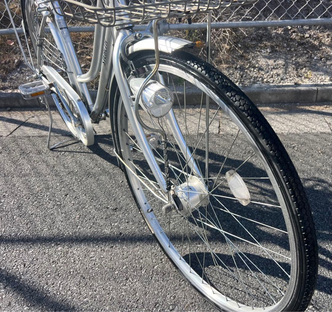 サイクル自転車27インチオートライト付き関東圏配送可能