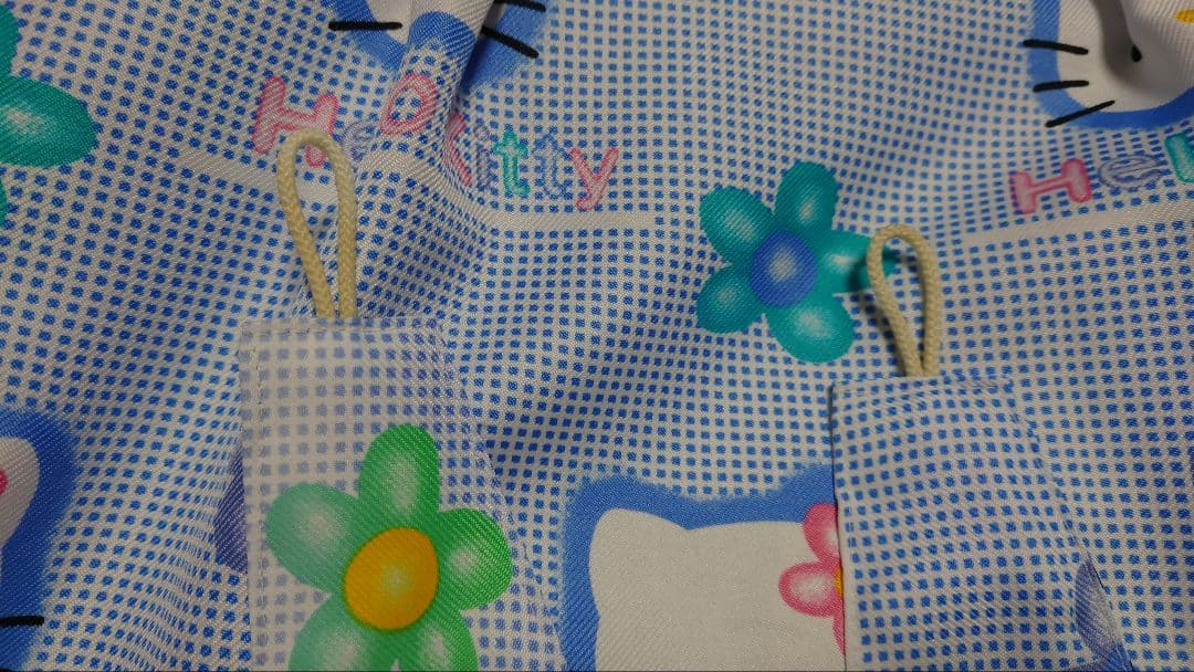 難有 当時物 ハローキティ カーテン タッセル カオハナ 2000