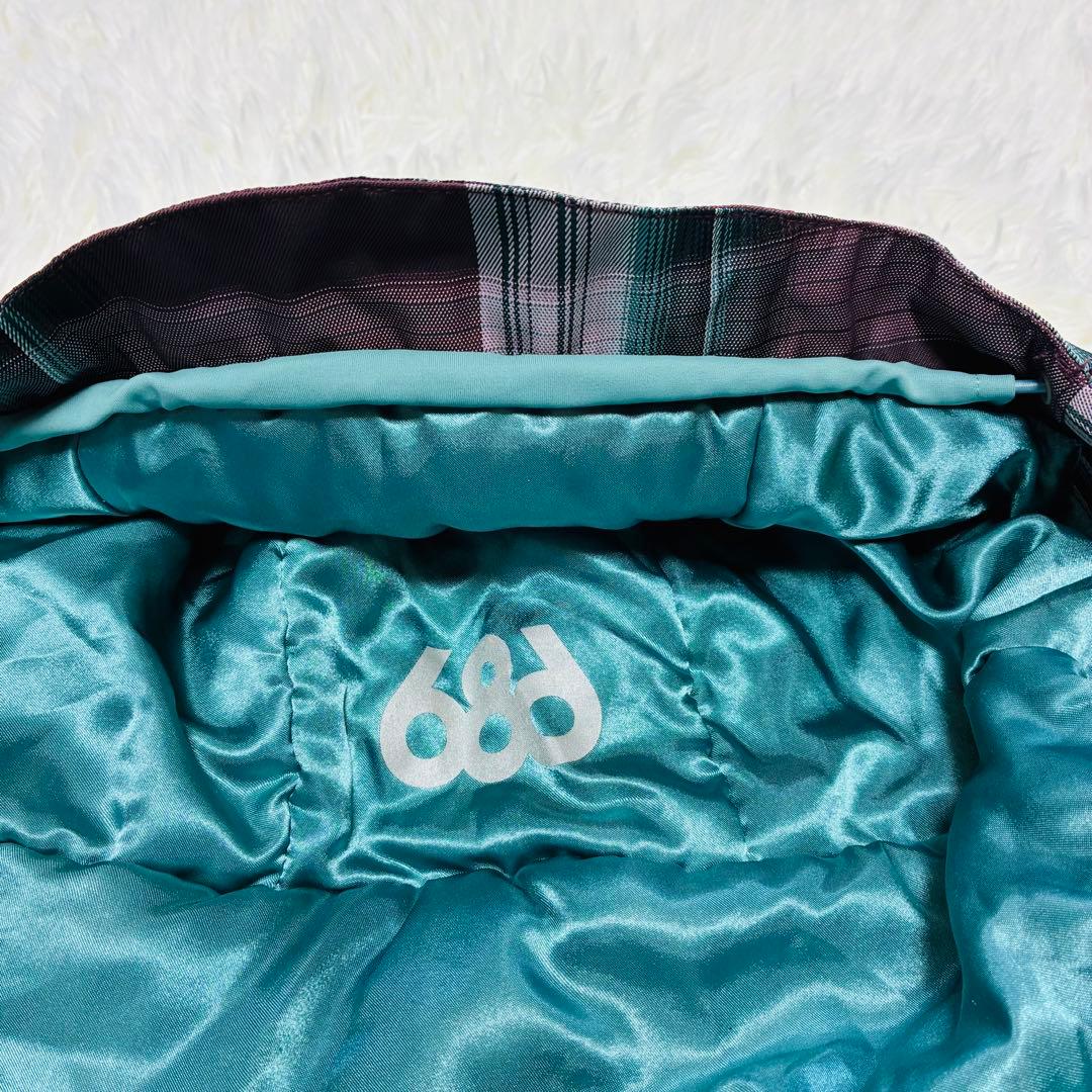 【686 】✨美品✨スノボ ウェア レディース 極暖 スキー チェック柄 ピンク