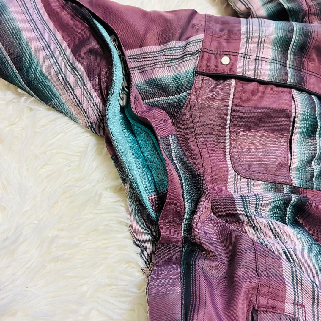 【686 】✨美品✨スノボ ウェア レディース 極暖 スキー チェック柄 ピンク