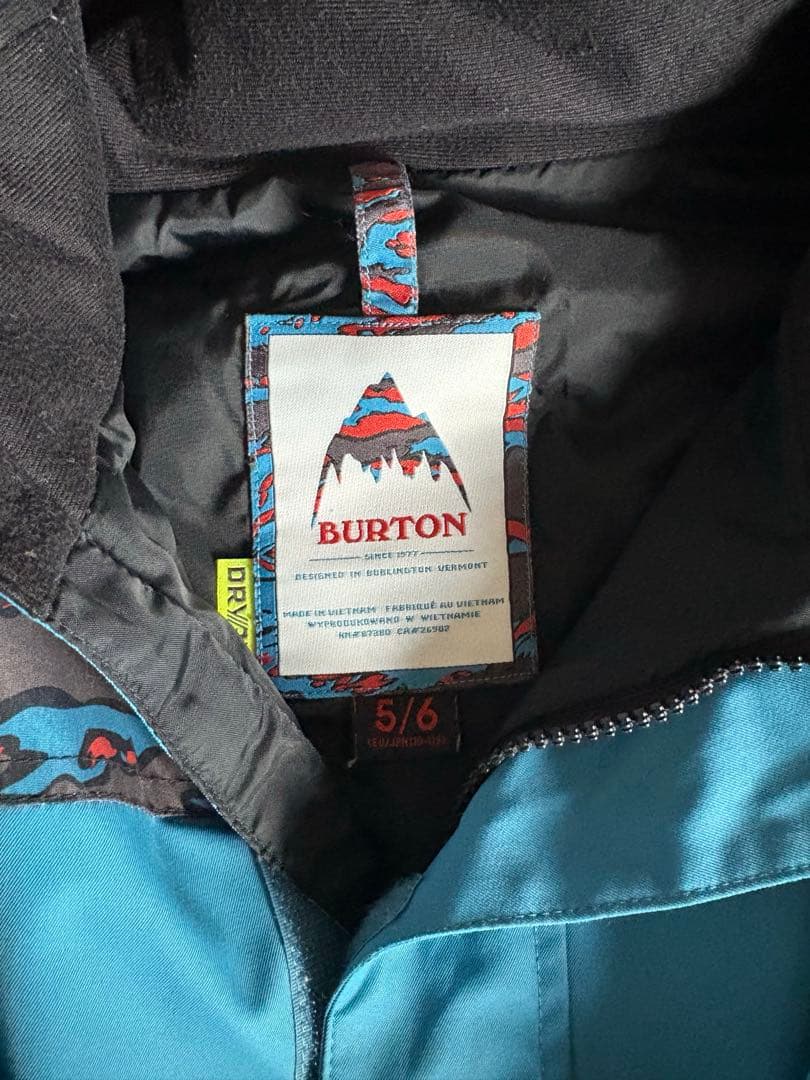 じゅんじゅん　BURTON 子供用スノーボードウェア 5/6