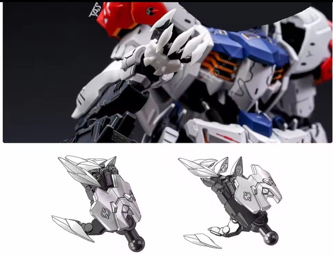 MG バルバトスルプス エフェクト&ソード&手首 モデリングセット カラーレジン