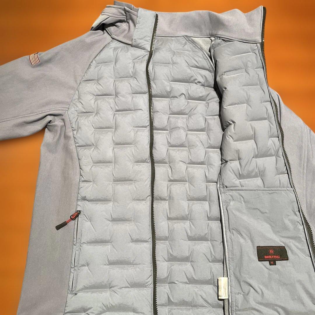 BRIEFING ハイブリッドダウンジャケット フード付き