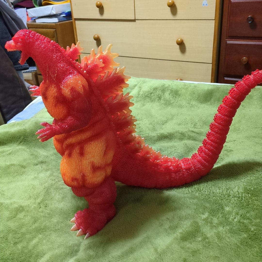 東宝30センチクリアオレンジゴジラ