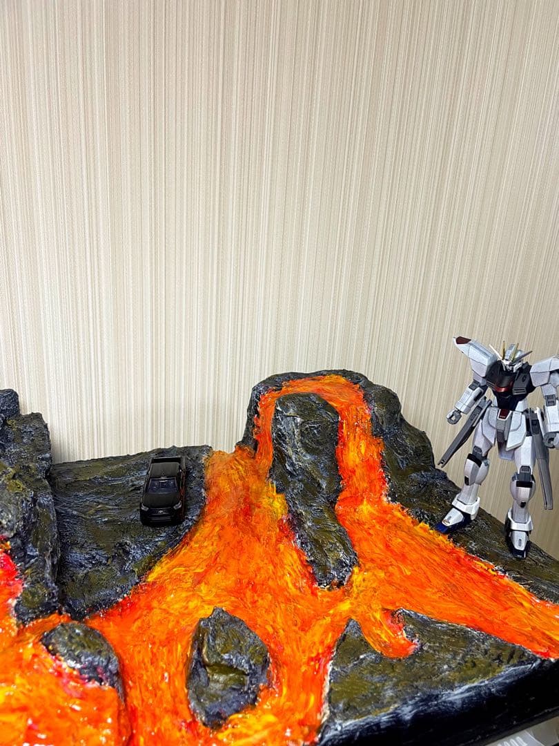 ジオラマベース 260201 火山　Diorama モンハン　ガンプラ　台座