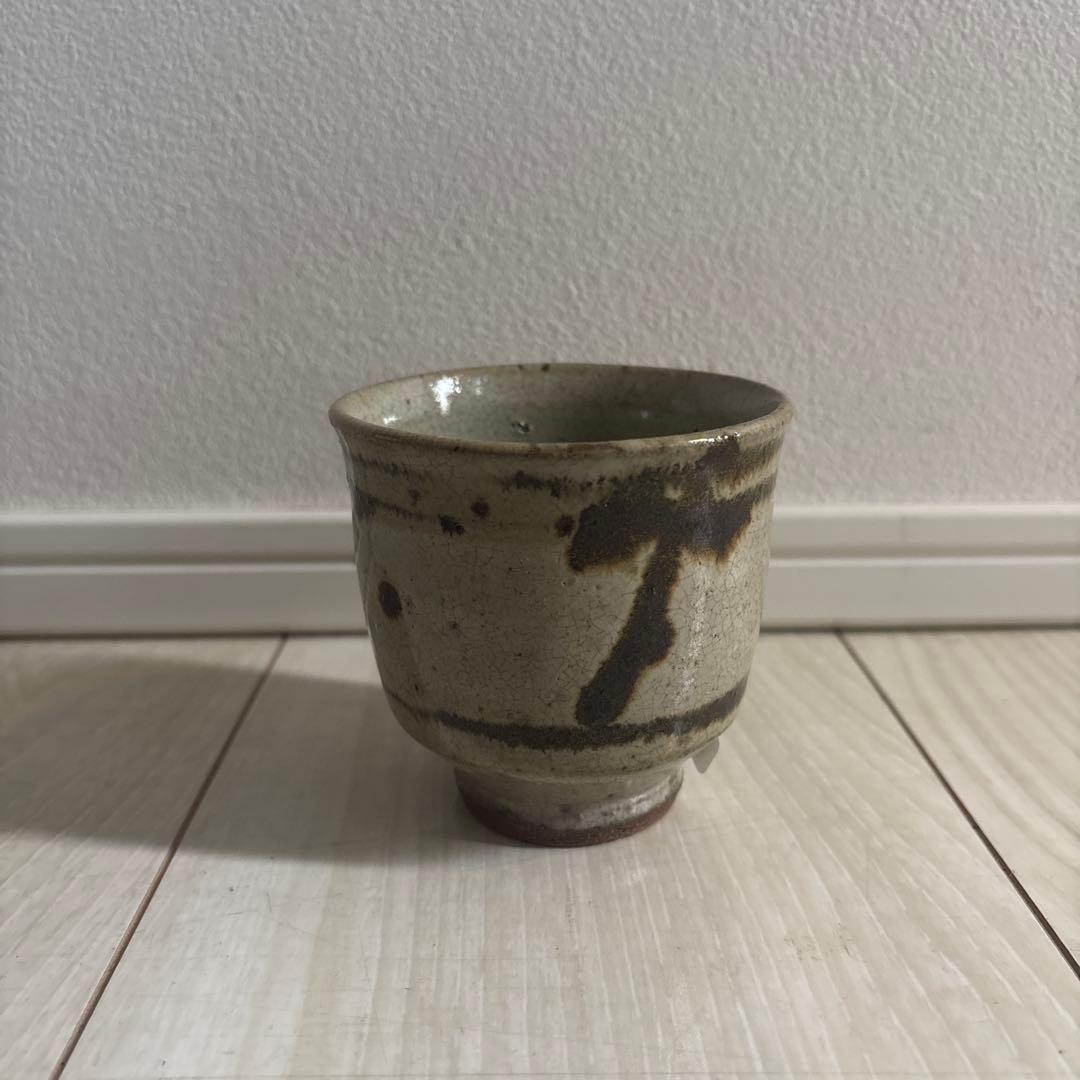 濱田庄司　鉄絵茶碗