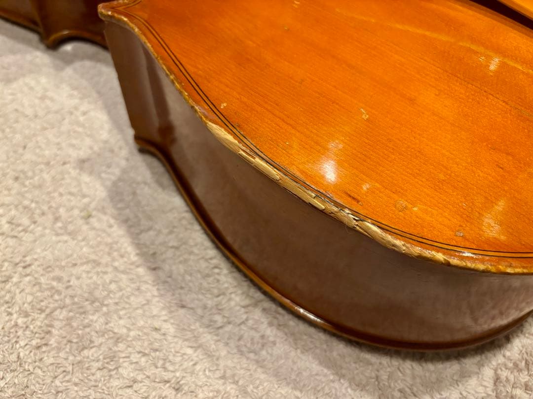 1/2 チェロ 木曽スズキ 1978 ほぼ新品ケース 弦交換済み カーボン弓