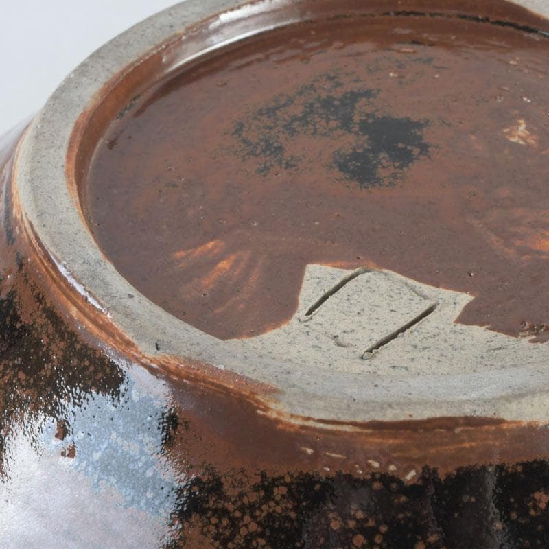 北大路魯山人作　美濃唐津焼　水指　黒田陶々庵極め箱　M　9535A