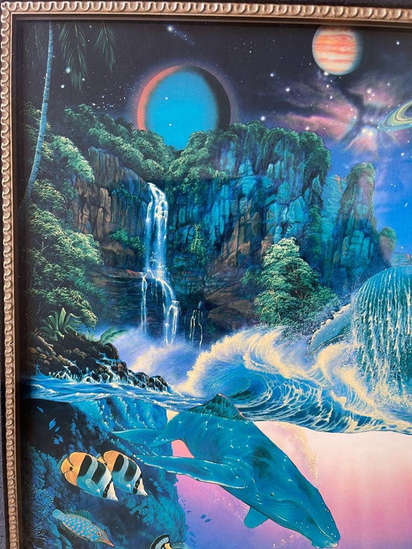 【あの頃欲しかった!世界限定225ラッセン】Lassenサイン入りキャンバス額装