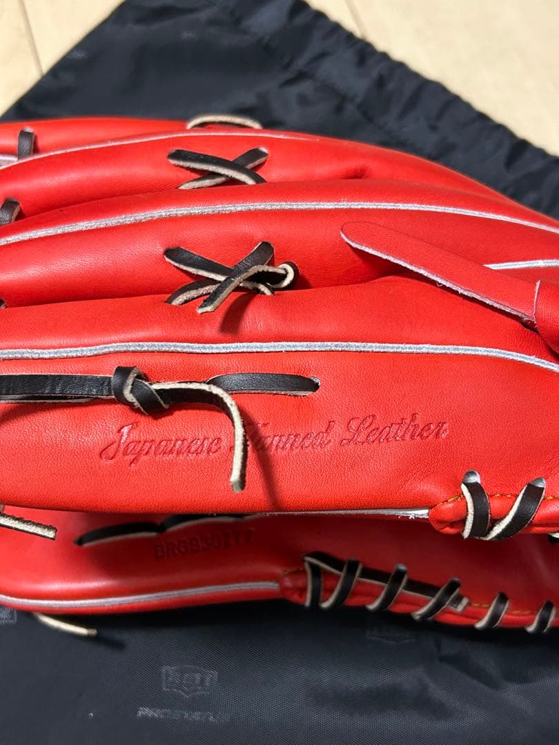 ZETT プロステイタス 軟式グローブ ディープオレンジ