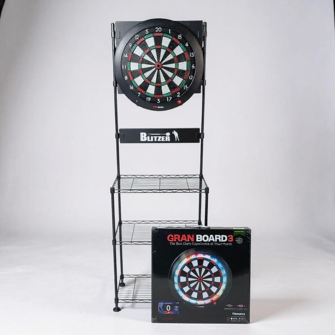 GRANBOARD3 スタンド付き ダーツボード 電子ダーツ ダーツ台 セット