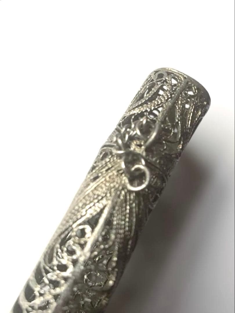 アンティーク　銀線細工　ライターケース　香入（こういれ）ケース　ビンテージ品