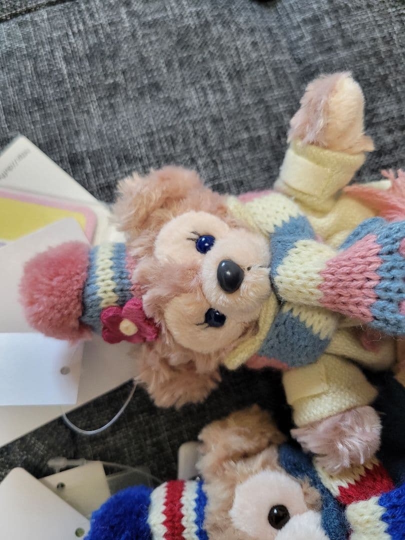 ダッフィー&シェリーメイ　ぬいぐるみバッチ